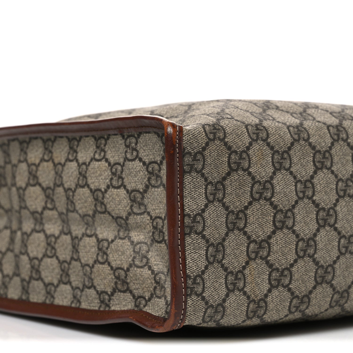Gucci GG Plus Monogram Small Signature Web Loop Vertical Tote Light Brown 9 of 10