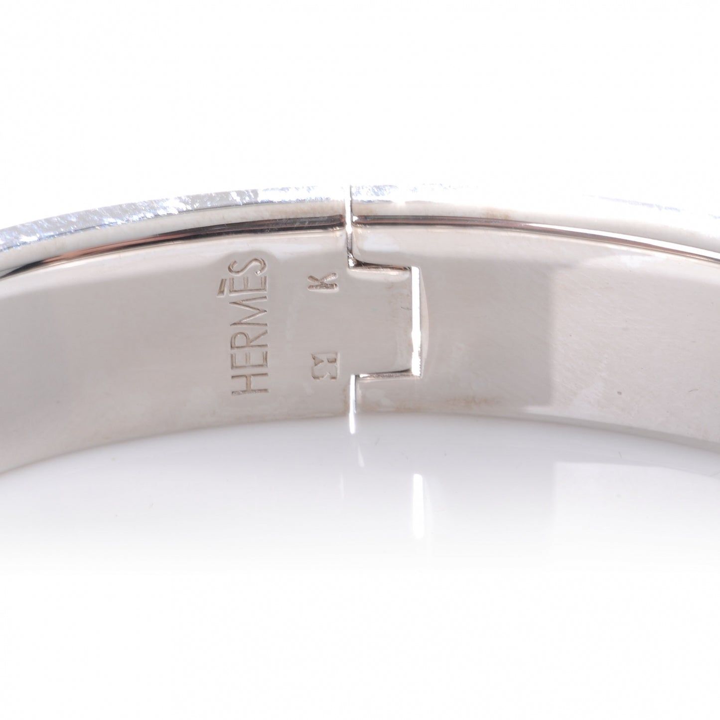 Narrow Enamel Clic Clac H Bracelet PM Orange