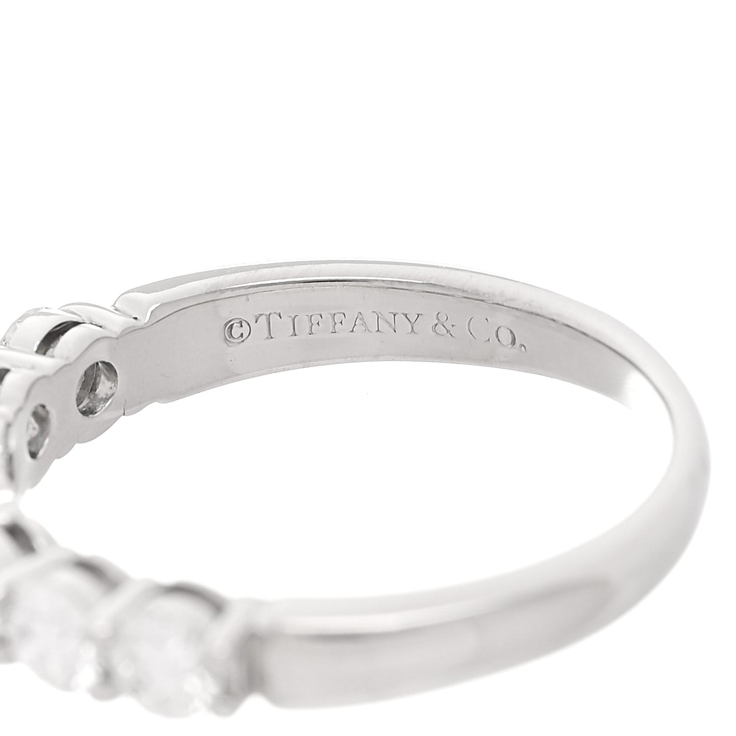 Platinum Diamond .95ctw Embrace Band Ring 56 7.5
