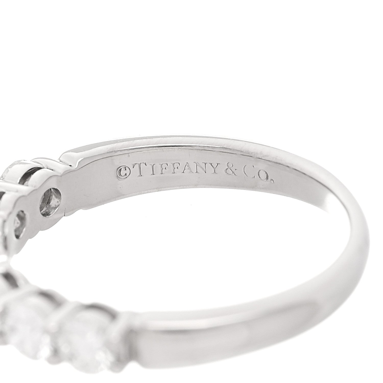 Tiffany Platinum Diamond .95ctw Embrace Band Ring 56 7.5 4 of 5