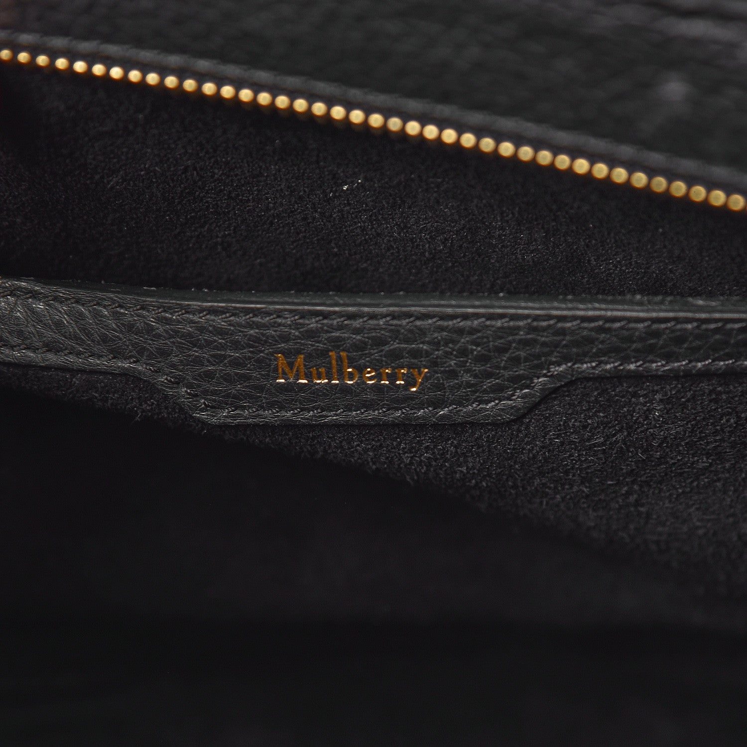 Mulberry Classic Grain Small Bayswater Zip Tote Black 6 of 13