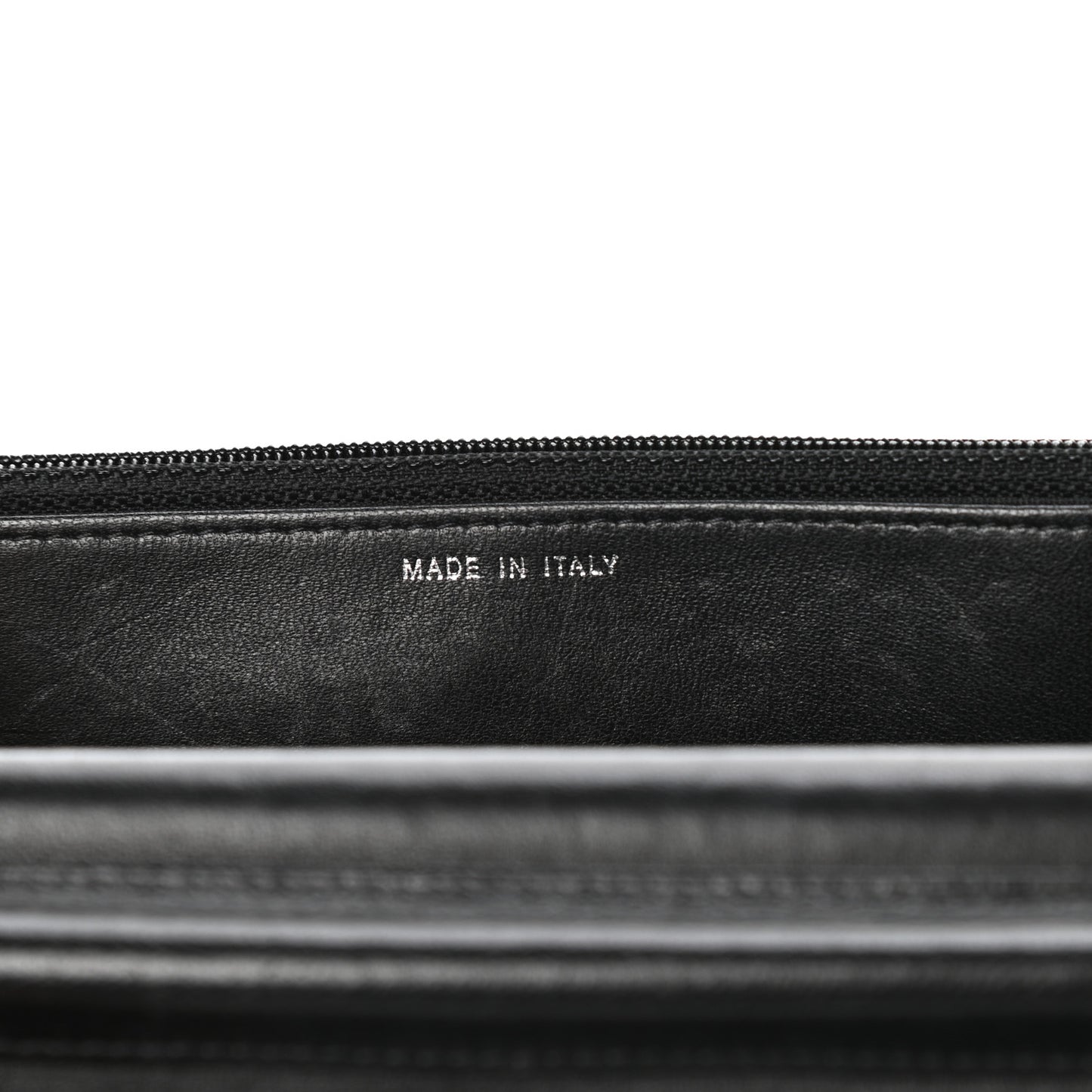 Lambskin Quilted Boy Wallet On Chain WOC Black