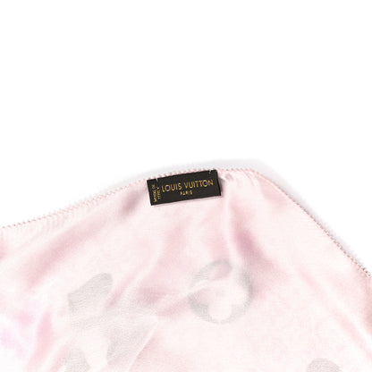 Louis Vuitton Silk Floral Scarf Pink 3 of 5