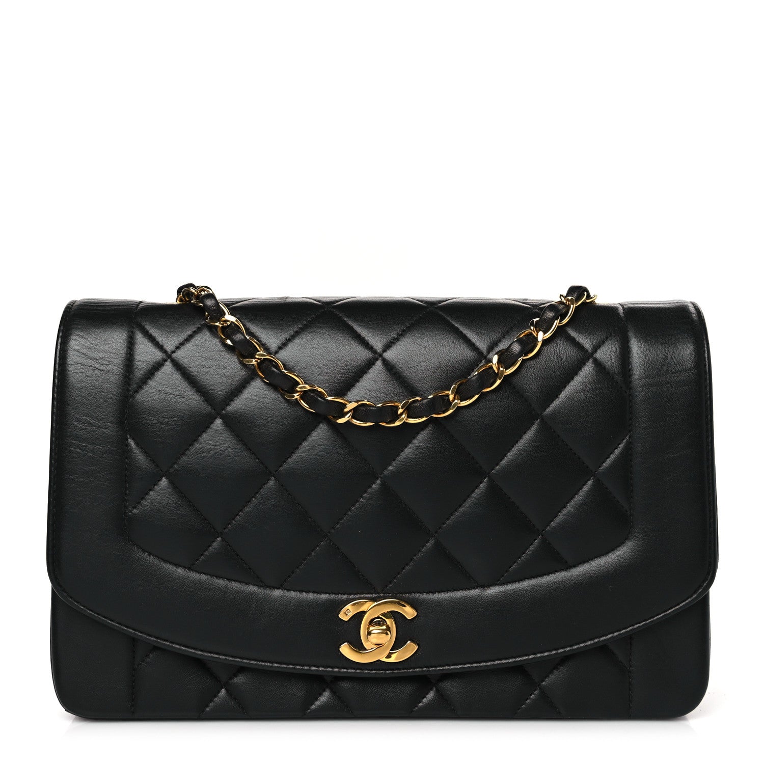 Chanel Lambskin Quilted Small Single Flap Black 1 of 9