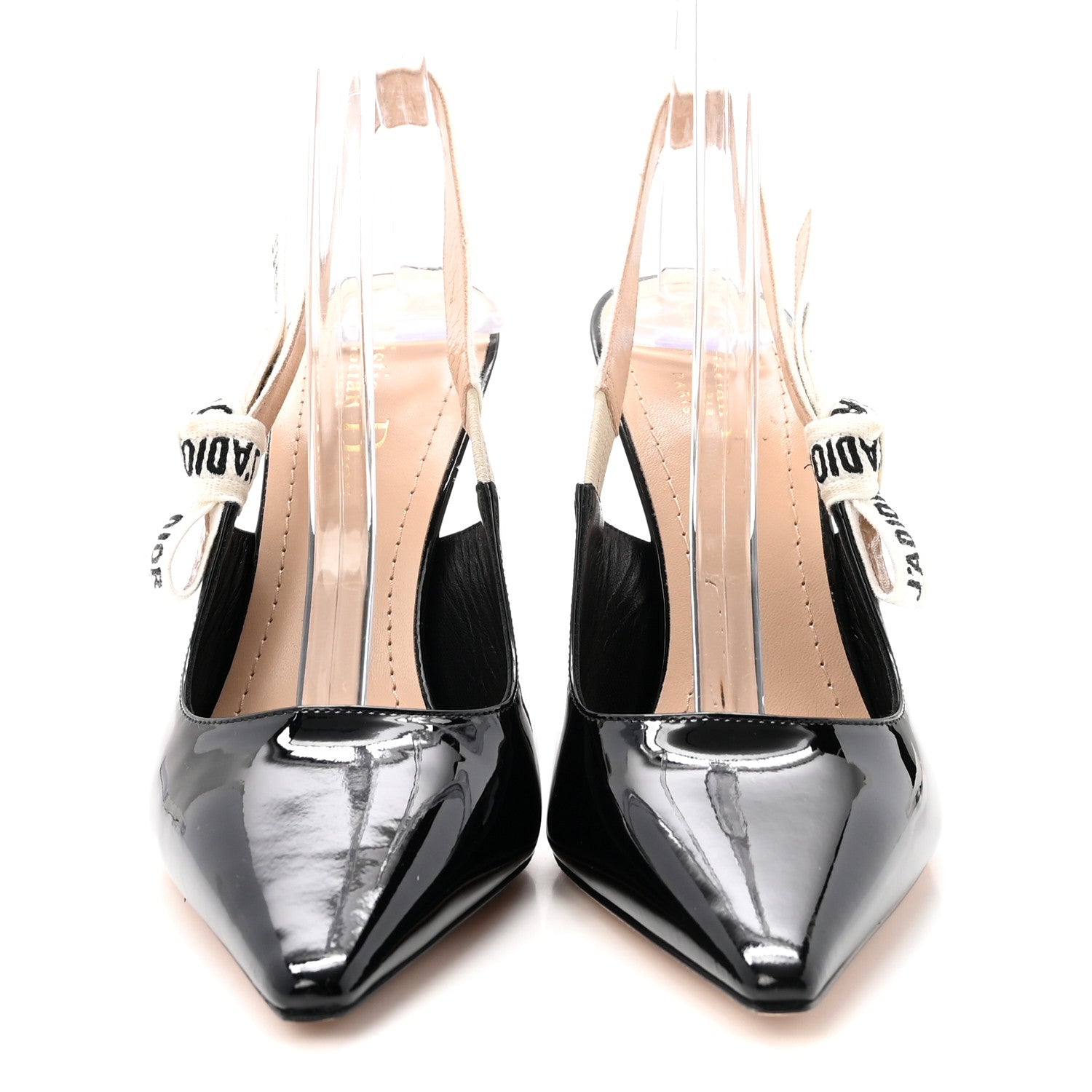 Christian Dior Patent Ribbon J'Adior Slingback 100mm Pumps 36