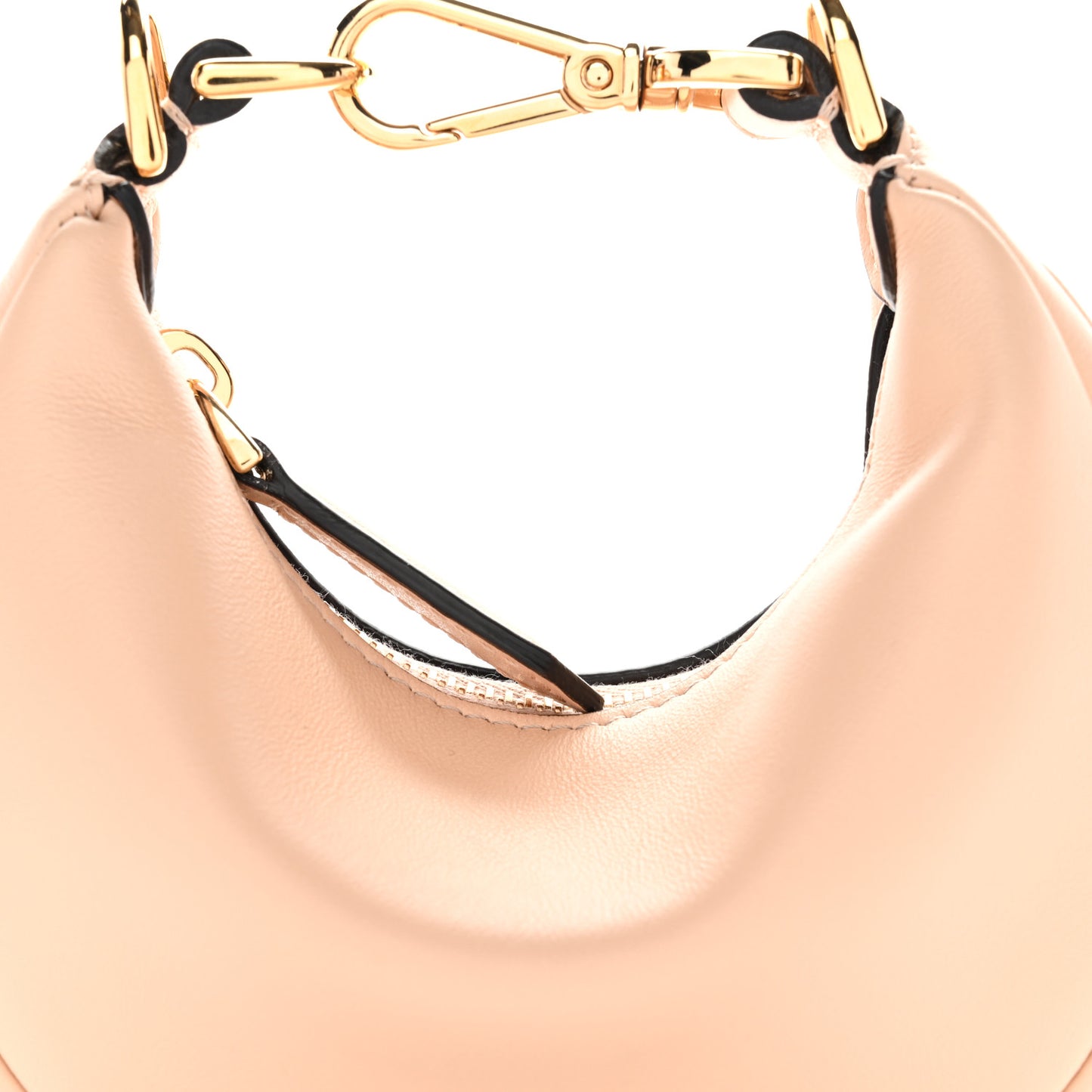 Vitello Grace Matte Nano Fendigraphy Hobo Charm Light Rose