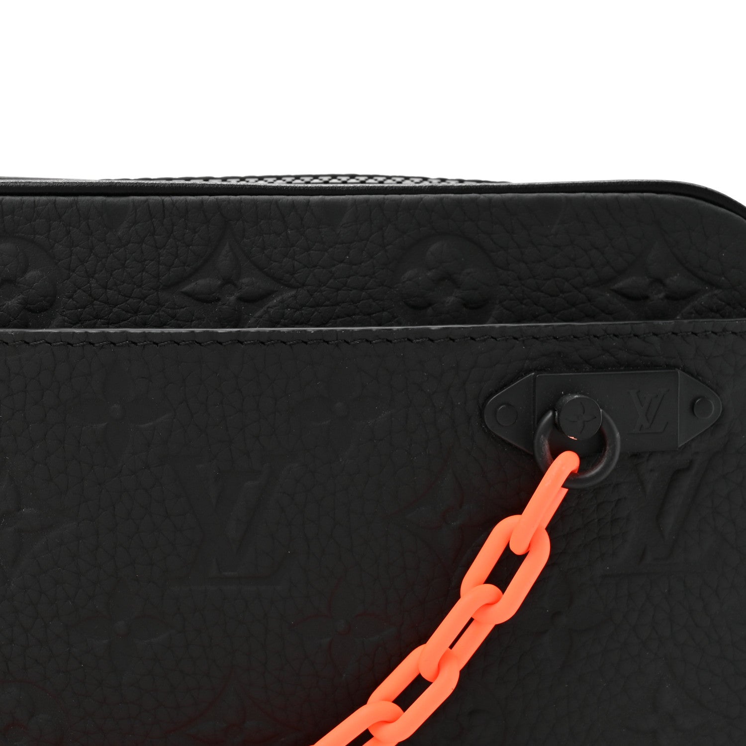Louis Vuitton Taurillon Monogram Uniformes Solar Ray Soft Pochette Volga Belt Bag Black 7 of 9