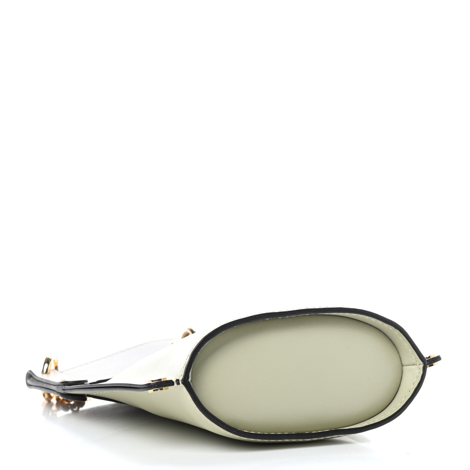 Chloe Shiny Calfskin Goatskin Mini Aby Bi-Color Bucket Light Eucalyptus 4 of 10