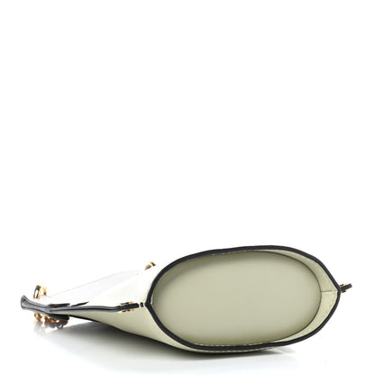 Chloe Shiny Calfskin Goatskin Mini Aby Bi-Color Bucket Light Eucalyptus 4 of 10