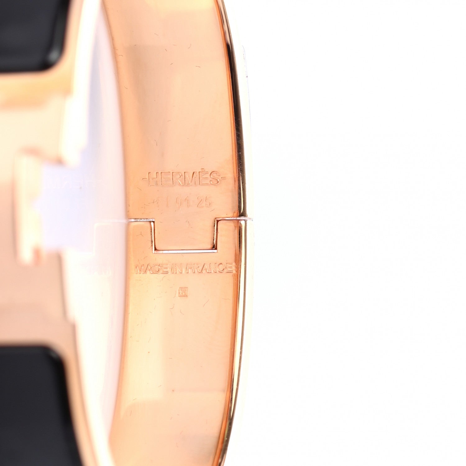 Hermes Enamel Narrow Clic Clac H Bracelet PM Black 4 of 4