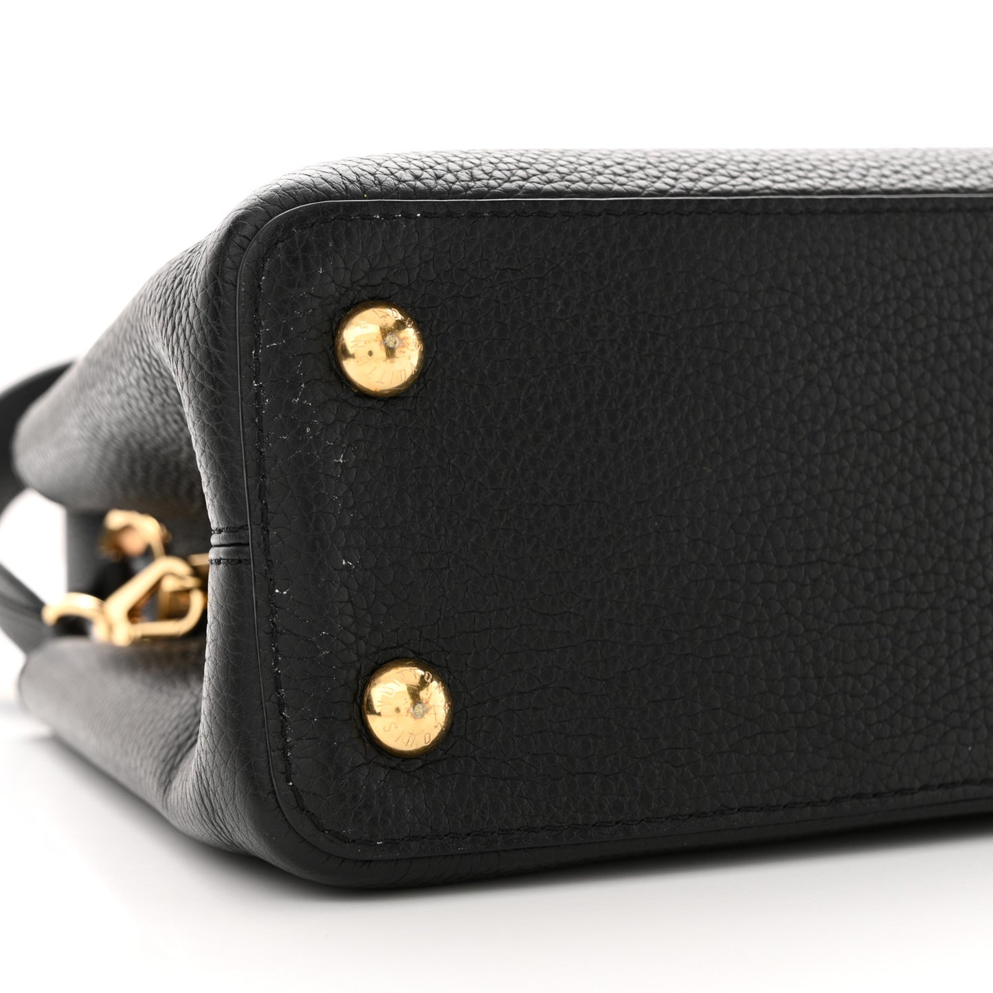 Taurillon Capucines PM Black Rose Berlingot