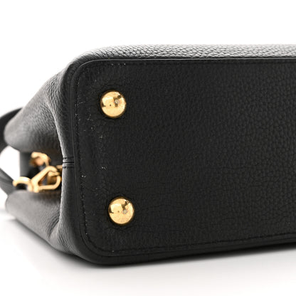 Louis Vuitton Taurillon Capucines PM Black Rose Berlingot 8 of 14