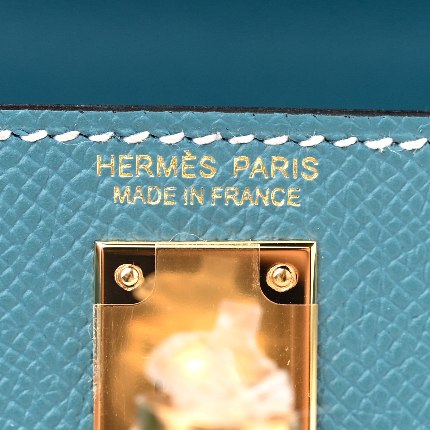 Hermes Epsom Mini Kelly Sellier 20 New Blue Jean 6 of 11