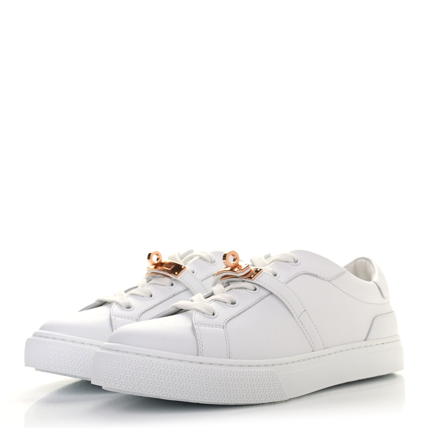 Hermes Calfskin Day Sneakers 37 White 3 of 8