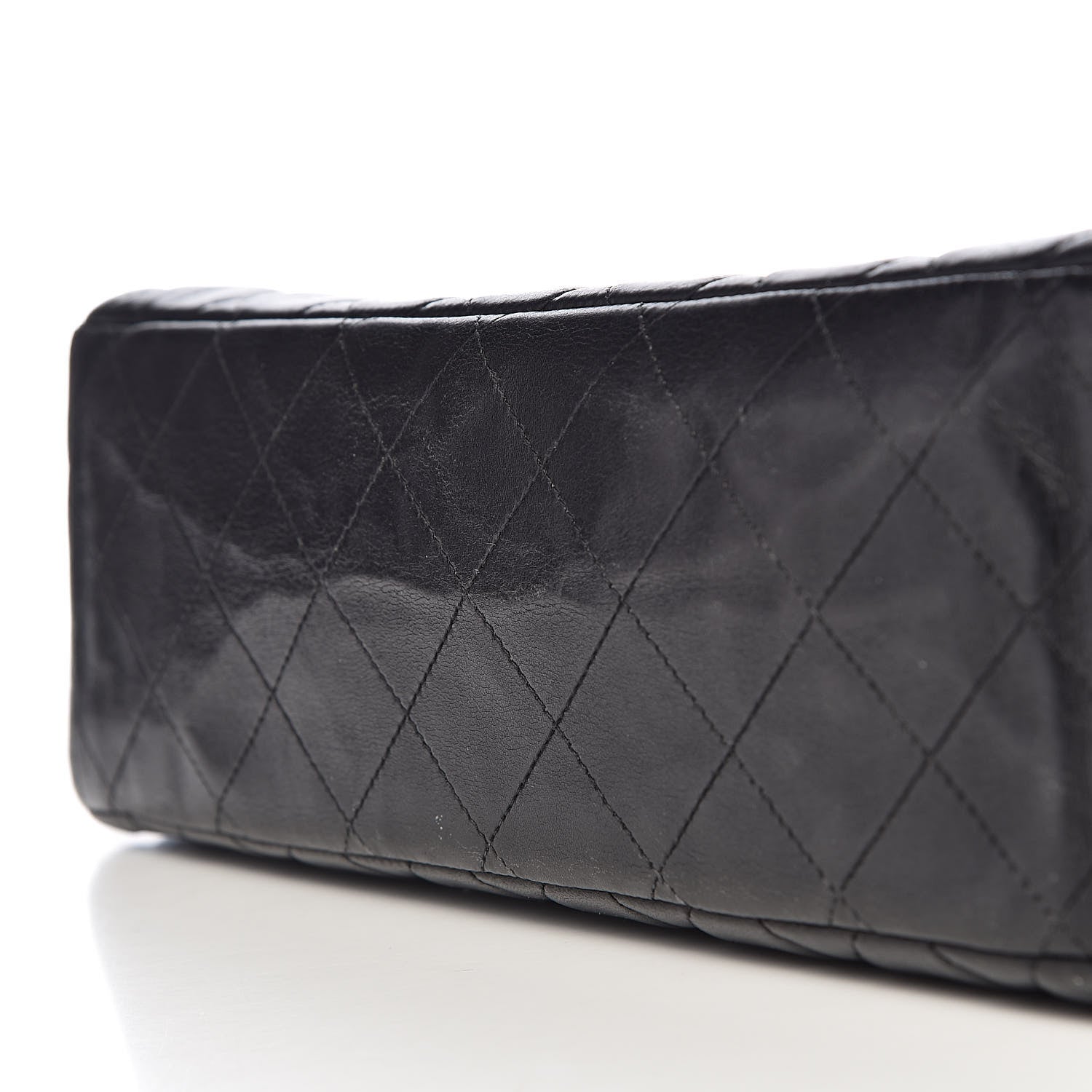 Chanel Lambskin Quilted Maxi Single Flap Black 14 of 19