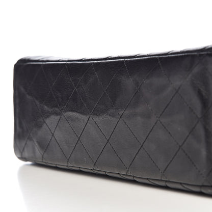 Chanel Lambskin Quilted Maxi Single Flap Black 14 of 19