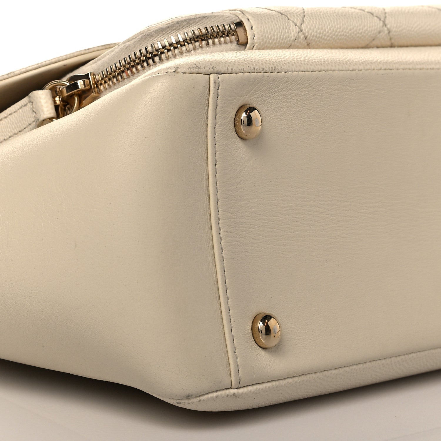 Chanel Caviar Quilted Large Business Affinity Flap White 9 of 14