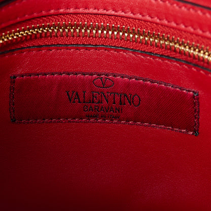 Valentino Garavani Lambskin Medium Rockstud Spike Shoulder Bag Red 6 of 11