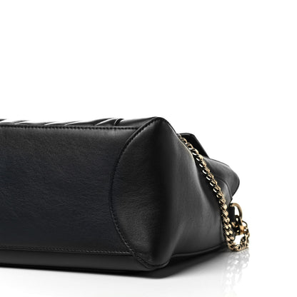 Chloe Smooth Calfskin Quilted Medium Faye Day Shoulder Bag Full Blue 9 of 9