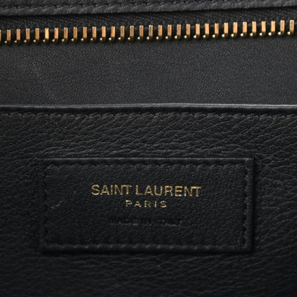 Saint Laurent Calfskin Monogram Baby Downtown Cabas Black 6 of 10