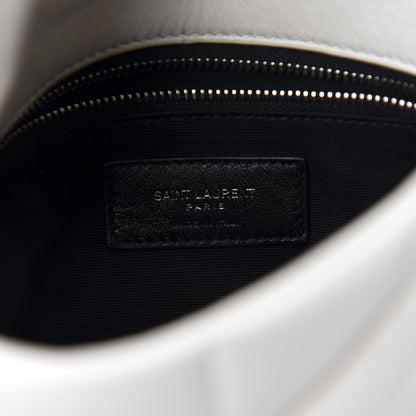 Saint Laurent Lambskin Quilted Toy Loulou Puffer Monogram Chain Satchel Crema Soft 9 of 13