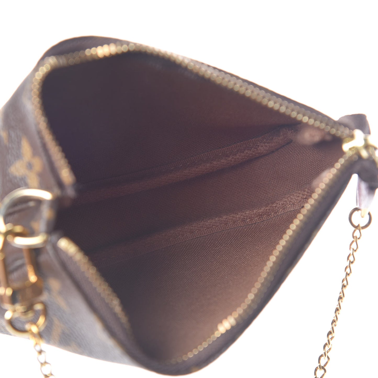 Monogram 2016 Christmas Animation Mini Pochette Accessories Rose Ballerine