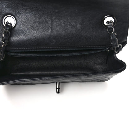 Chanel Crumpled Calfskin Quilted Mini Rectangular Flap So Black 5 of 9