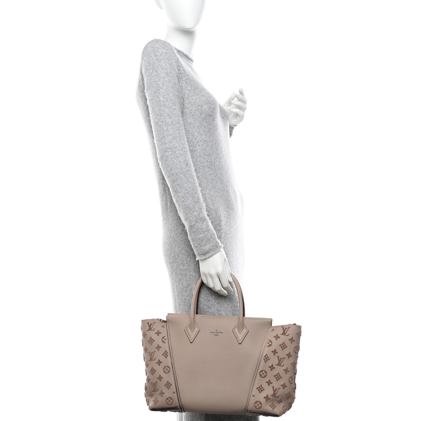 Veau Cachemire Tote W PM Galet