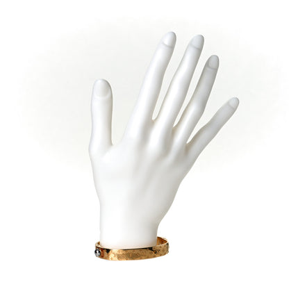 Louis Vuitton Brass Monogram Nanogram Cuff S Gold 2 of 4