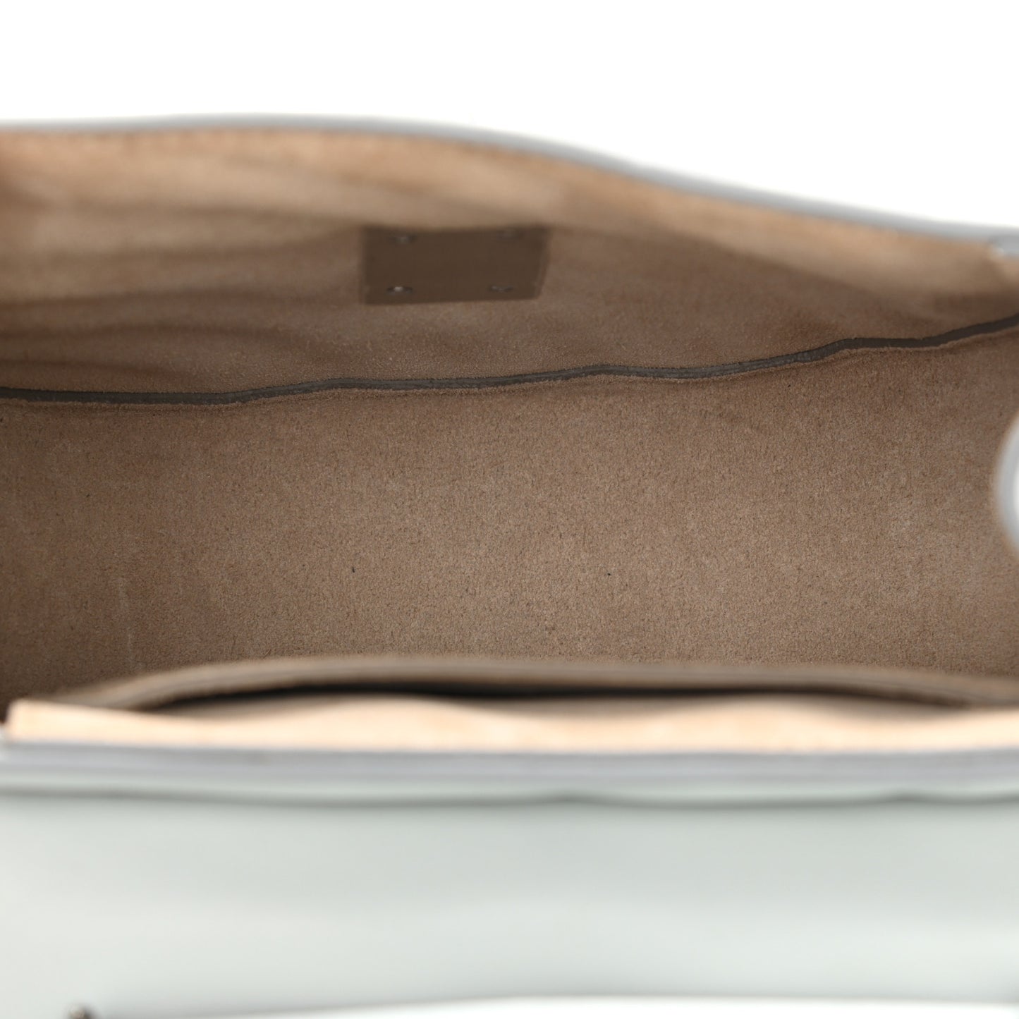 Calfskin Quilted Mini Drew Bijou Shoulder Bag Airy Grey
