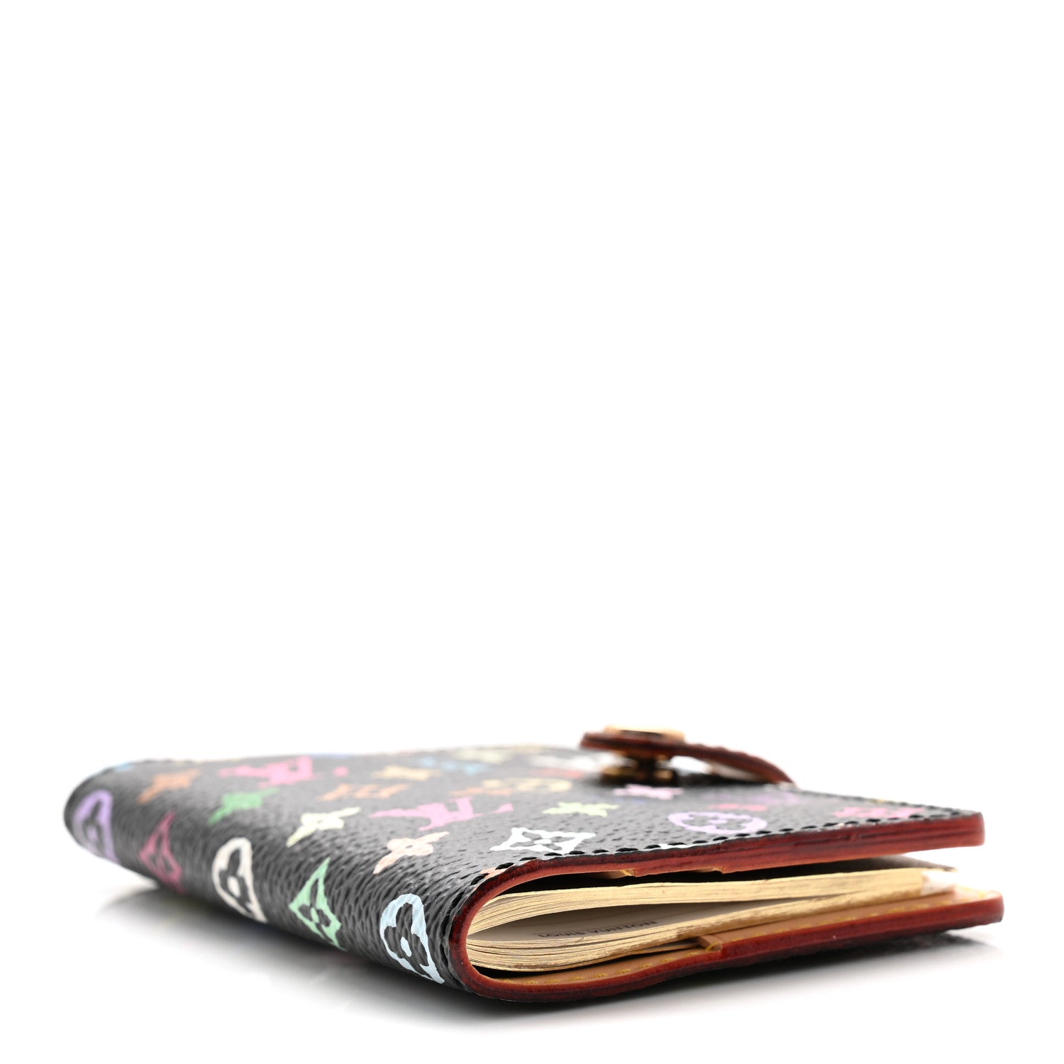 Louis Vuitton Monogram Multicolor Carnet de Bal Mini Agenda Cover Black 4 of 8