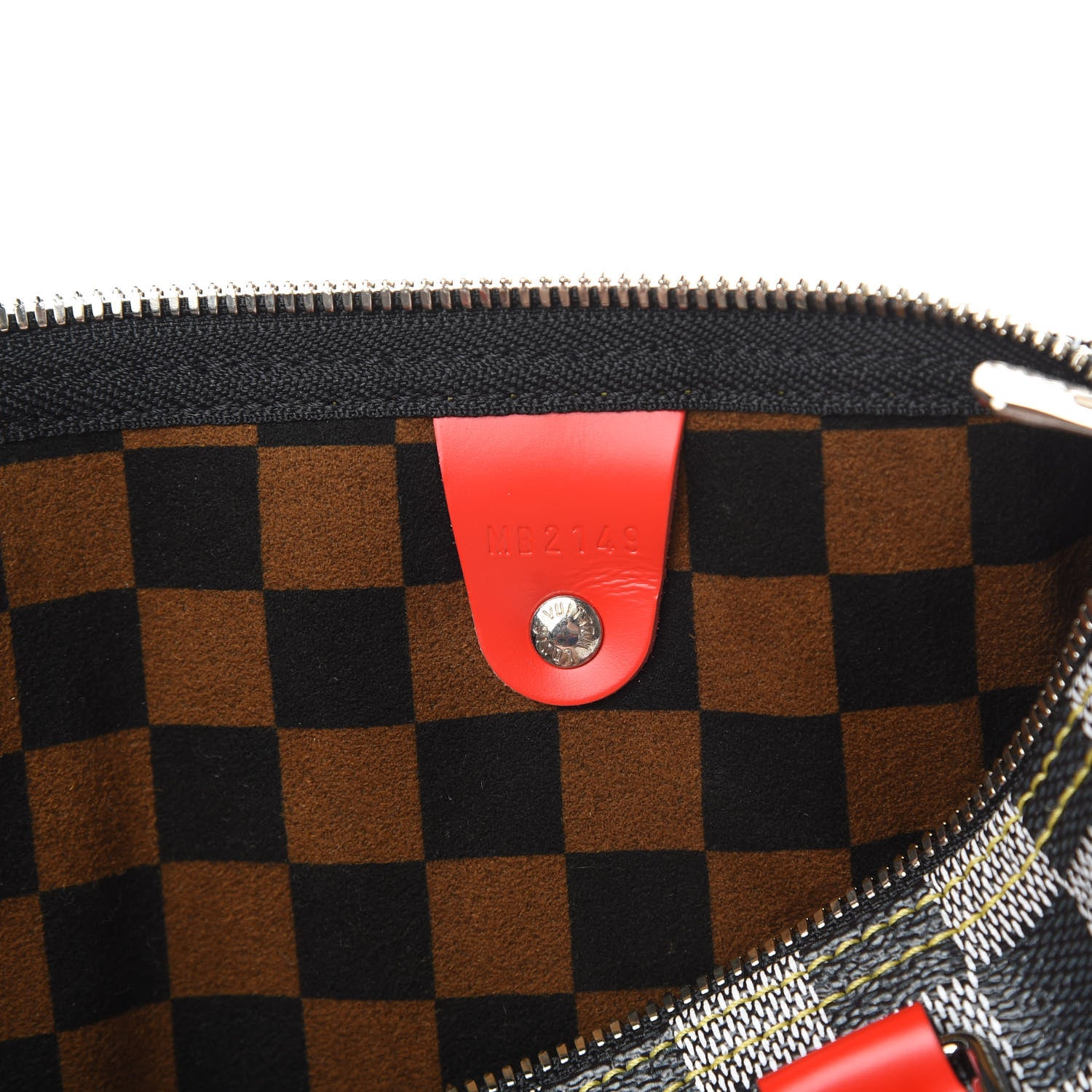 Louis Vuitton Damier Speedy Bandouliere 30 Black White 7 of 10