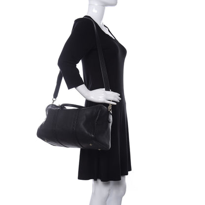 Gucci Calfskin Microguccissima Trim Medium Boston Black 2 of 12
