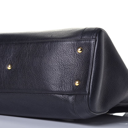 MCM Grained Calfskin Studded Tote Black 16 of 16