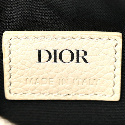 Christian Dior Grained Calfskin Mens Mini Saddle Bag Latte 6 of 10