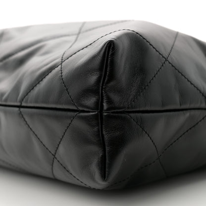 Chanel Shiny Calfskin Quilted Small Chanel 22 Black 11 of 11