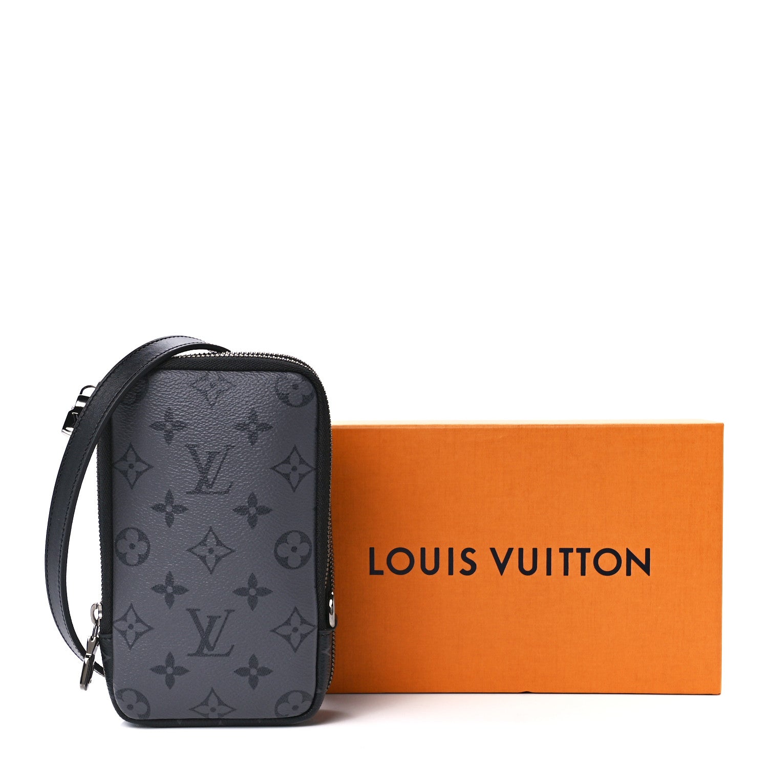 Louis Vuitton Monogram Eclipse Reverse Double Phone Pouch 13 of 13