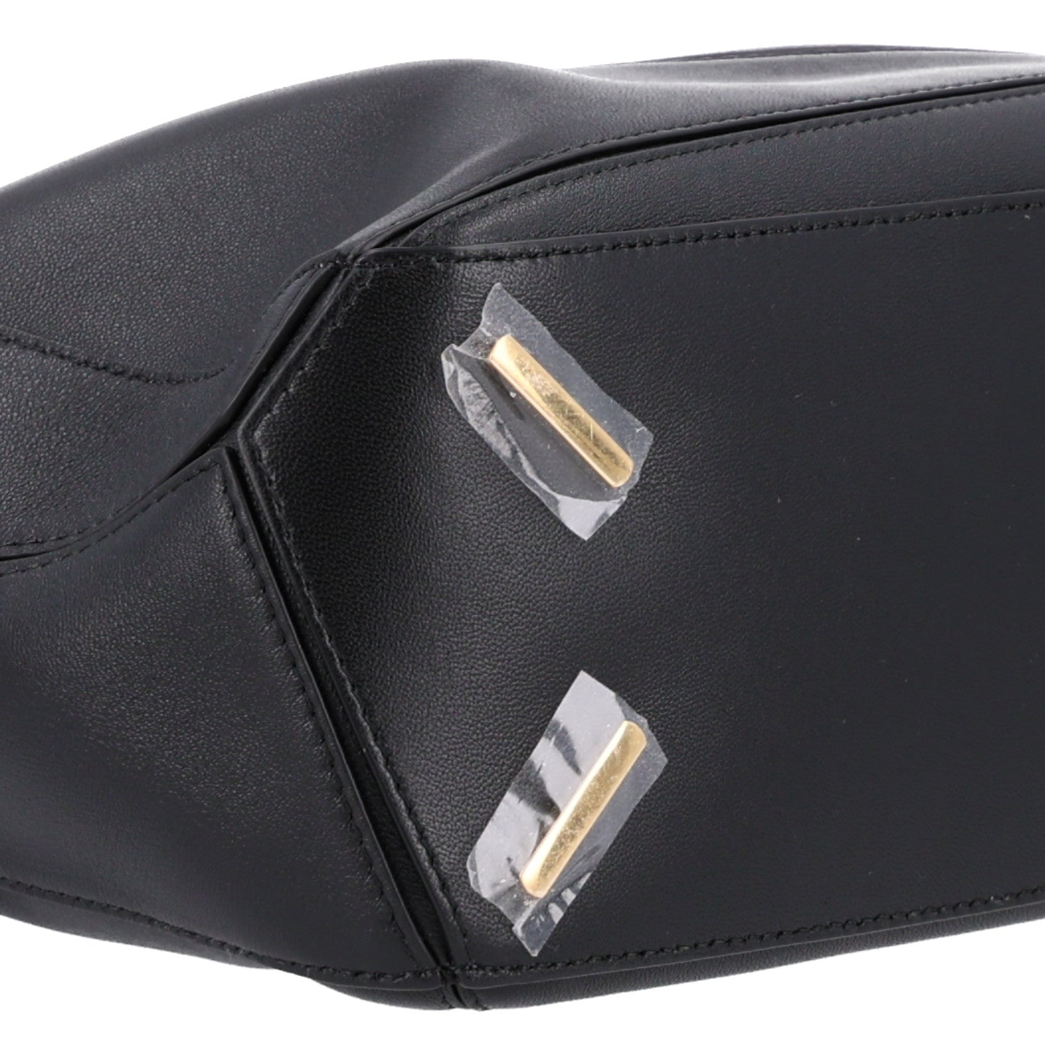Loewe Nappa Lambskin Small Featherlight Puzzle Bag Black 9 of 10