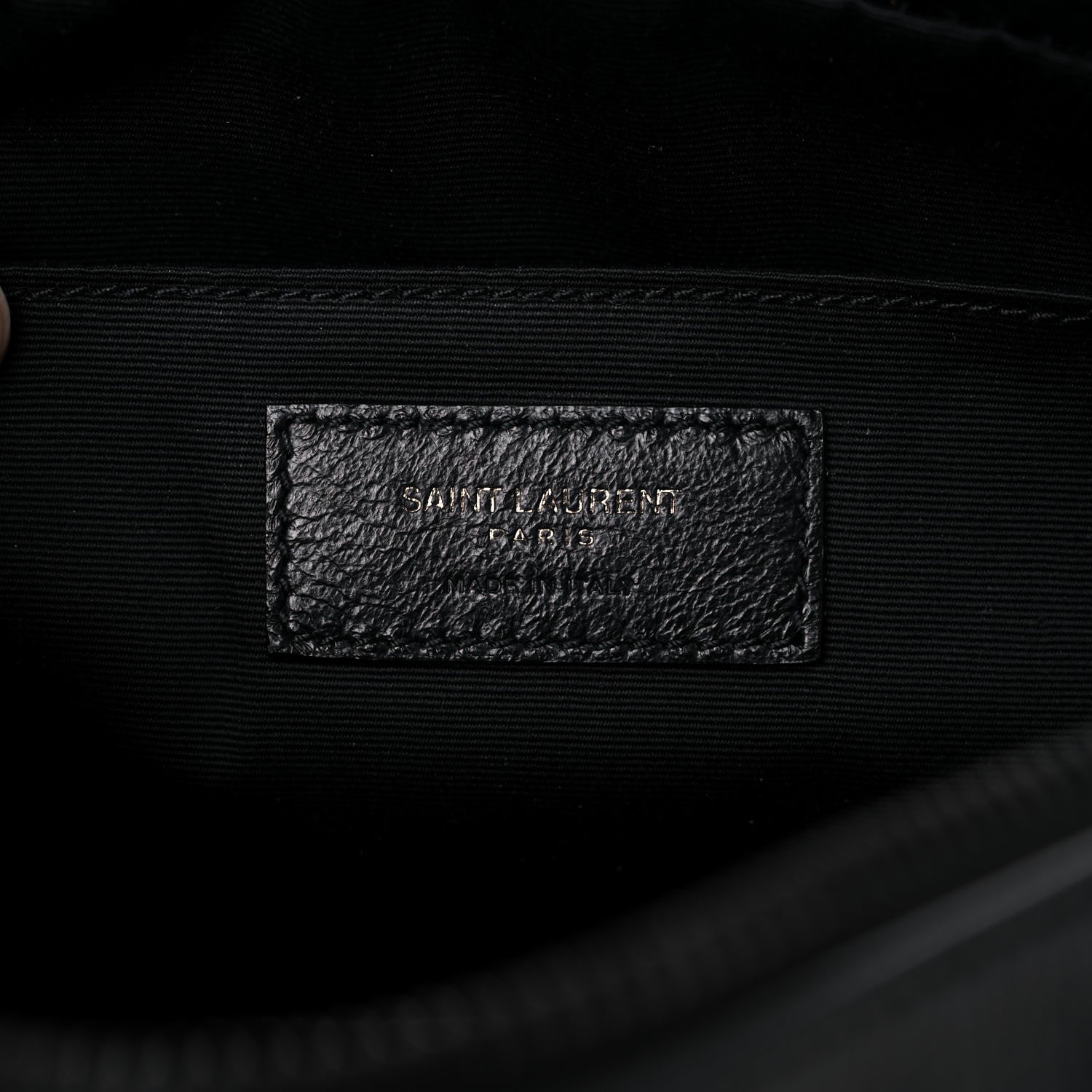Saint Laurent Lambskin Monogram Lou Camera Bag Black 6 of 9