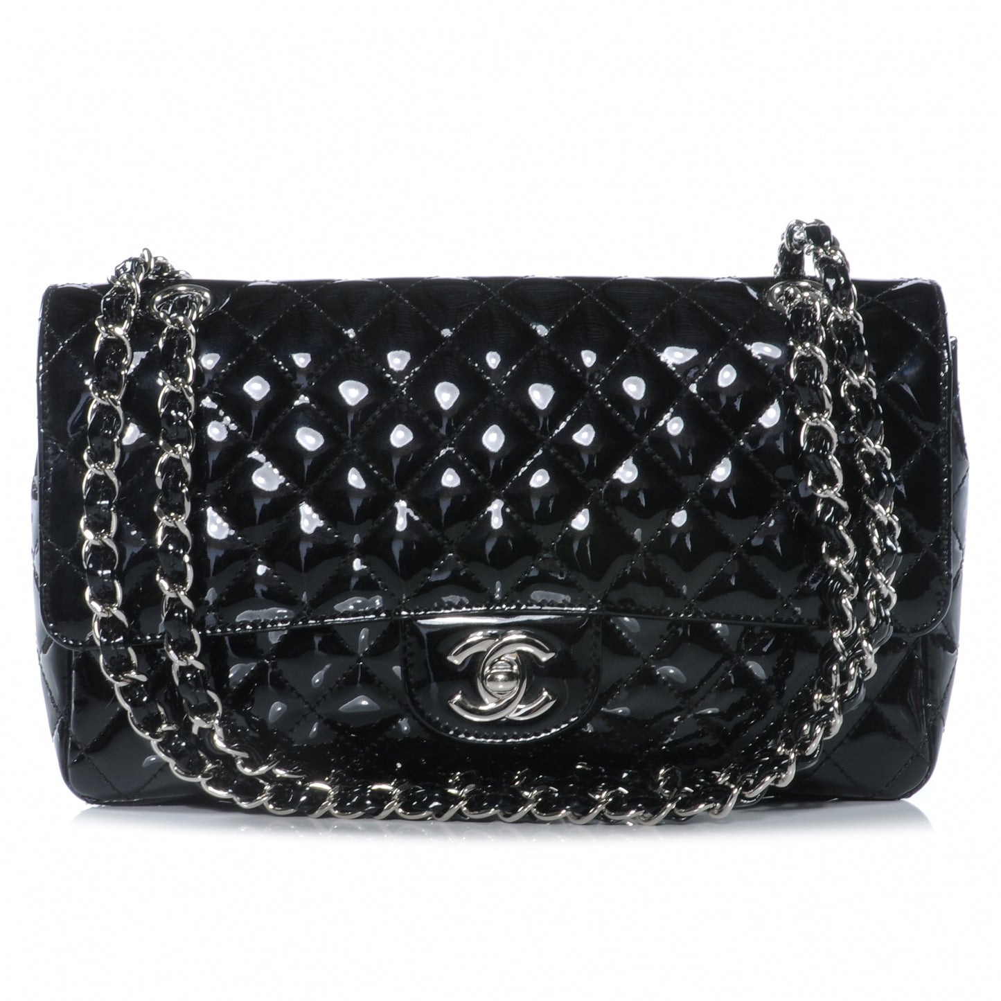 Patent Secret Label Medium Flap Black