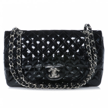 Chanel Patent Secret Label Medium Flap Black 1 of 8