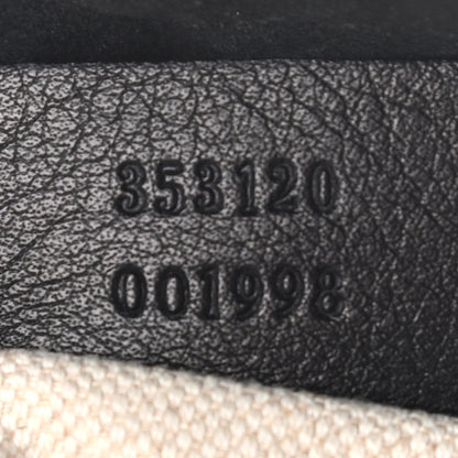 Gucci Guccissima Medium Bree Foldover Tote Black 6 of 15