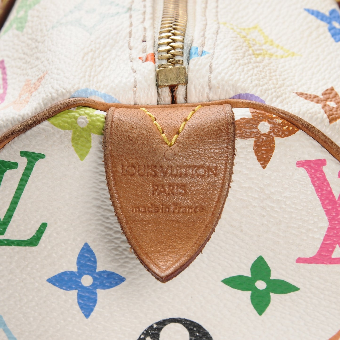 Monogram Multicolor Speedy 30 White