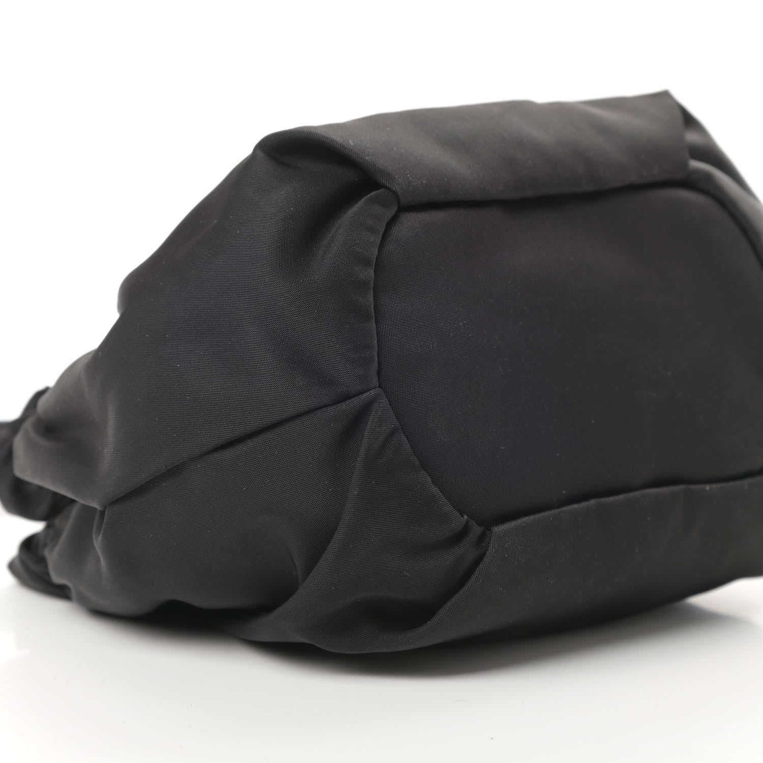 Prada Tessuto Nylon Logo Mini Drawstring Bucket Bag Black 10 of 12