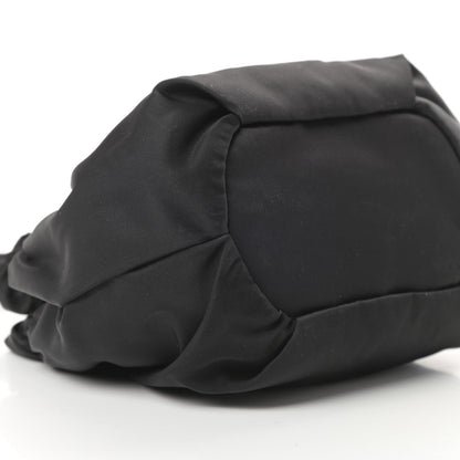 Prada Tessuto Nylon Logo Mini Drawstring Bucket Bag Black 10 of 12