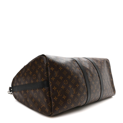 Louis Vuitton Monogram Macassar Keepall Bandouliere 55 3 of 9