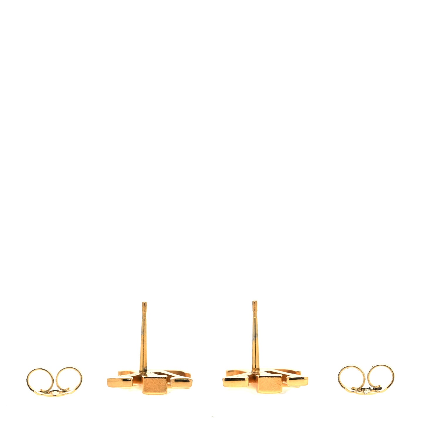 Metal LV Iconic Earrings Gold