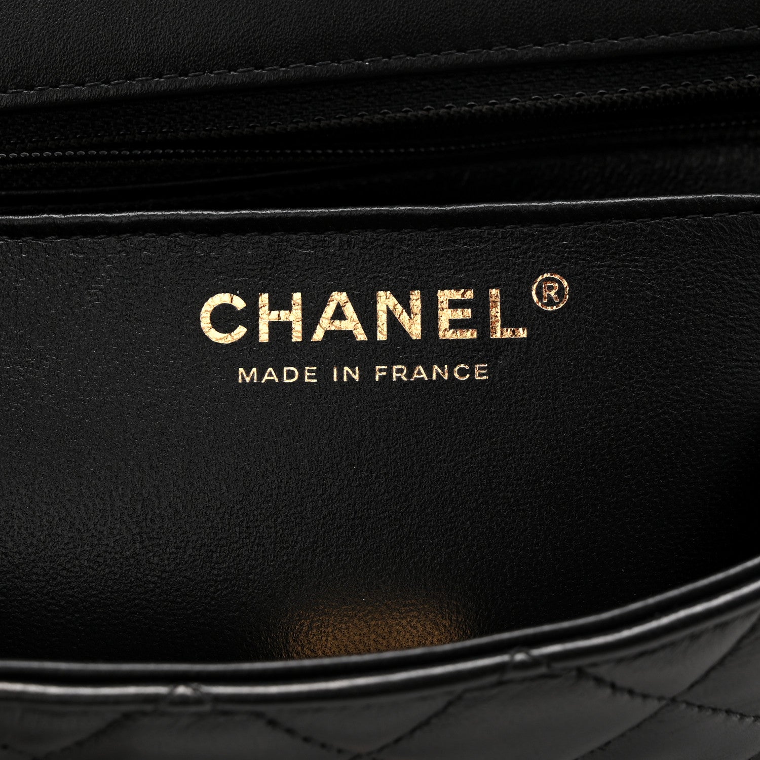 Chanel Lambskin Quilted Mini Rectangular Flap Black 6 of 10