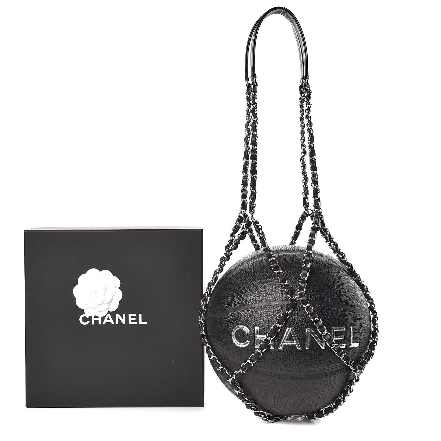 Lambskin Chain Net and Basketball Black