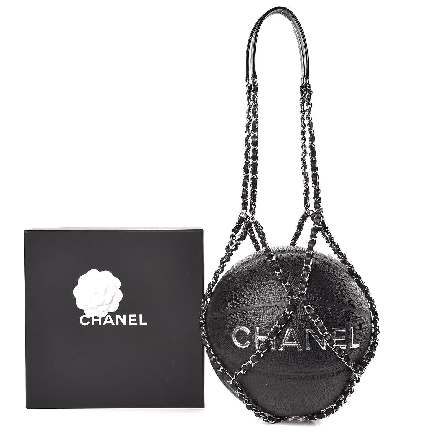 Chanel Lambskin Chain Net and Basketball Black 12 of 12